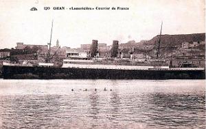 Oran - Marine - Vieux Port - Bateau Lamoriciere - 1920